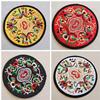 Винтажная вышивка Круглые подставки под стаканы Этнические цветочные подставки под чашки Изоляционные подставки Подставки для столовых приборов Противоскользящий коврик для обеденного стола