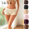 Women Boxer Shorts Seamless Safe Panty for Women  Solid Color Lingerie