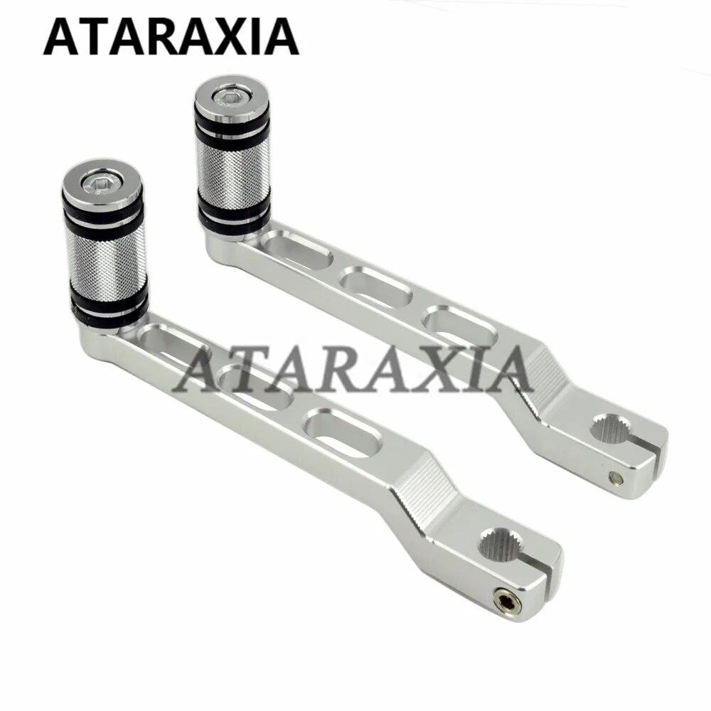 Мотоциклетная педаль, рычаг переключения передач с пяткой и носком, рычаг переключения передач для Harley Electra Tour Glide FLHT Road King Fatboy 90-16, подставка для ног