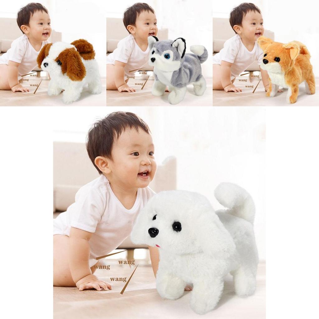 Очаровательная электронная плюшевая игрушка-робот-собака с реалистичными функциями для детской радости