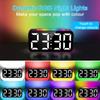 Супер громкий вибрирующий цифровой будильник RGB с подсветкой, вибратор для кровати, повтор 2 будильников, настольные часы с питанием от USB для крепкого сна