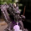 Ceramic Dragon Incense Falls Backflow Incense Burner Waterfall Incense Censer Incense Stick Holder With Lucky Led Crystal Ball