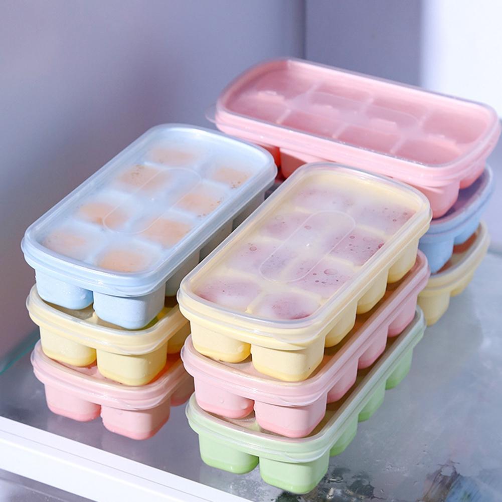 Simple Ice Tray Eight-Compartment Fruit Box Storage Box