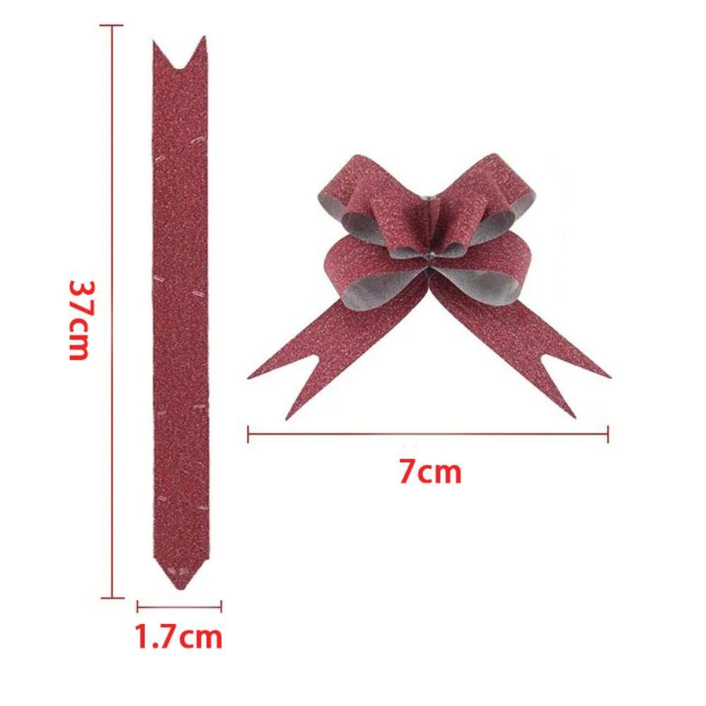 10 Pcs Solid Color Ribbon Pull Bow Gift Wrapping Ribbon Strings Party Decor Ribbons Flower