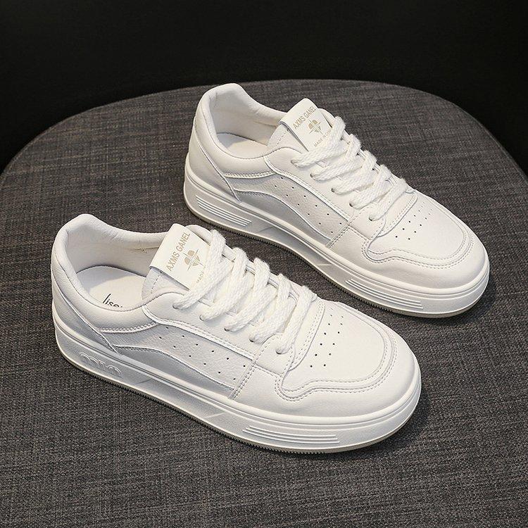 Маленькие белые туфли женские 2025 весна и осень новые универсальные платформа досуг спорт студенты маленькие белые туфли кеды женские