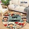 Ковер круглый Spy Family Ковер для гостиной, спальни, дивана, игровой комнаты Декор Нескользящий коврик для пола