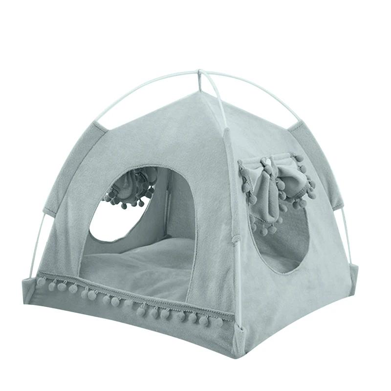 Палатка для кошек, кровать, товары для животных The General Teepee, закрытый уютный гамак с полами, домик для кошек, домик для маленьких собак, аксессуары Товары