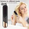 Hair Straightener Brush 4 Temperatures Fast Heating USB Rechargeable Cordless Negative Ions Hot Brush Electric Fluffy Curly Hair Styling Detangling