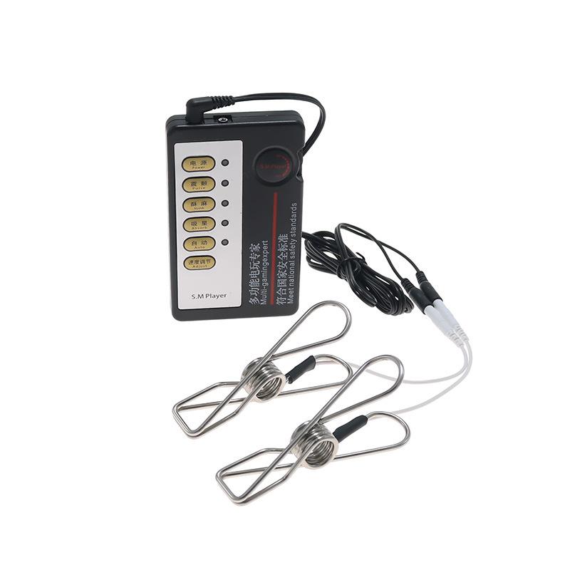 Electric Shock Pulse Sexy Nipple Clamp Labia Clip Strong Sex Toys SM Sex Tools Adult Supplies for Couples