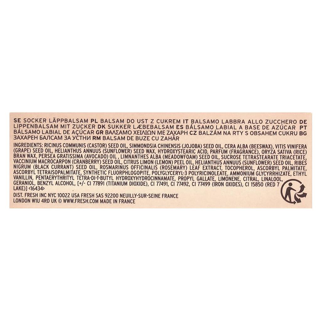 Fresh Сахарный бальзам для губ, мед, 4,3 г (0,15 унции)