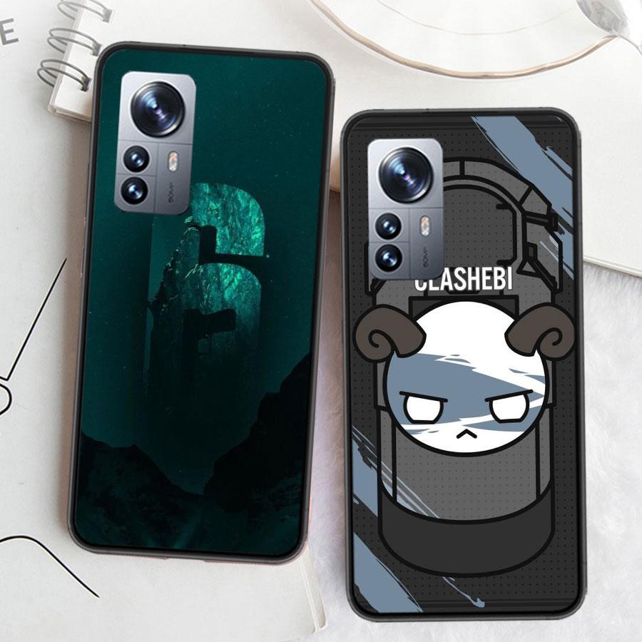 Game Rainbow S-Six S-Siege Clear Phone For Xiaomi Poco X7 X6 X5 F6 F5 F7 Mi 14 Ultra 15 13 12 12X 12T 11T 10T Pro 11i 10 Lite Co