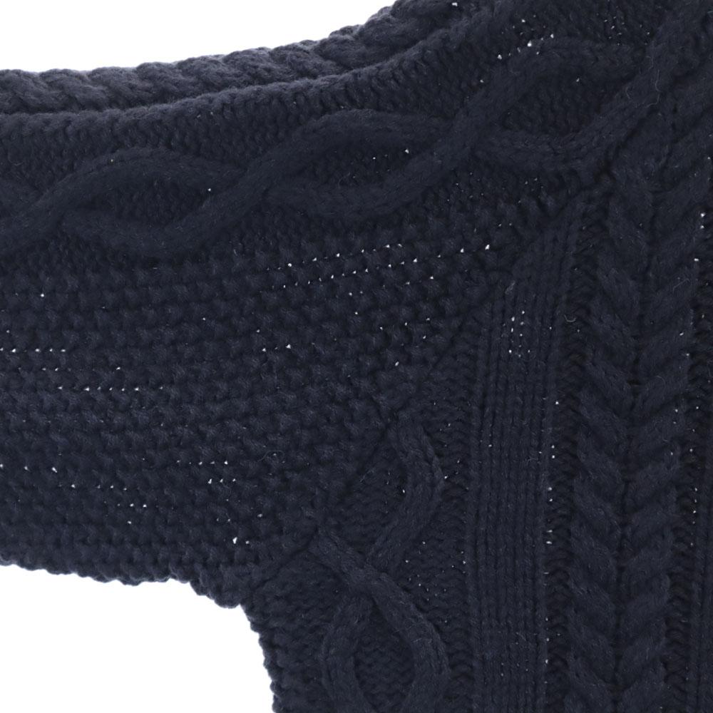 68&brothers Свитер с длинным рукавом M Темно-синий системная вязка Мужской Б/у