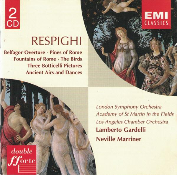 CD ОТТОРИНО РЕСПИГИ ЛОНДОНСКИЙ СИМФ Увертюра Белфагор Пинии Рима 72435693582256 EMI Classics 2000 Европа Классика Б/у
