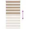 Double Roller Blind Sand Brown 85x100 cm Fabric Width 80.9 cm Polyester