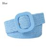 Bohemian Braided Belts for Women Summer Patchwork Straw Woven Belt Wide Waistband Fashion Female Waist Belt