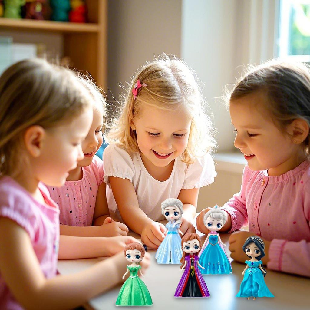 Dress Up Princess Toy With Changeable Clothes Doll Princess Gachapon Doll Children Little Girl Birthday Gift