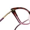 European and American cat eye flat glasses women's fashion trend retro personality advanced sense thin color anti-blue light glasses