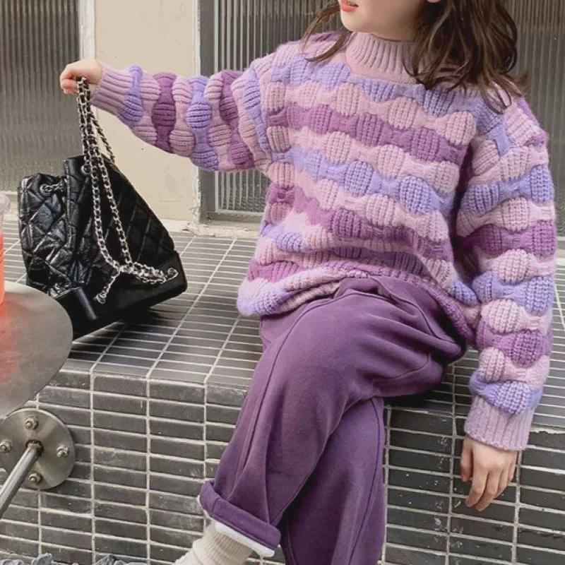 Трендовый свитер для девочек на весну и осень - стильный и модный топ для детей