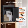 Through The Wall Drop Box 12.5x6.3x16.9" Mailbox with Code Lock Black