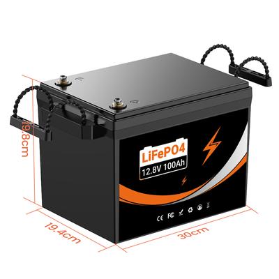 Склад в ЕС Литий-железо-фосфатный аккумулятор Глубокого разряда Lifepo4 12V100ah Аккумуляторная батарея Литиевая батарея для RV Электромобиля Лодки