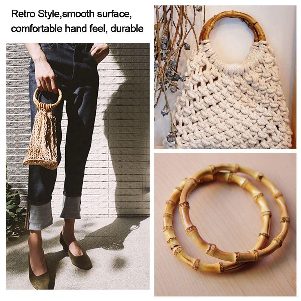 Аксессуары Подарочная коробка Ручка Съемные бамбуковые ручки для сумки Ручка для сумки Ремешок для наплечной сумки