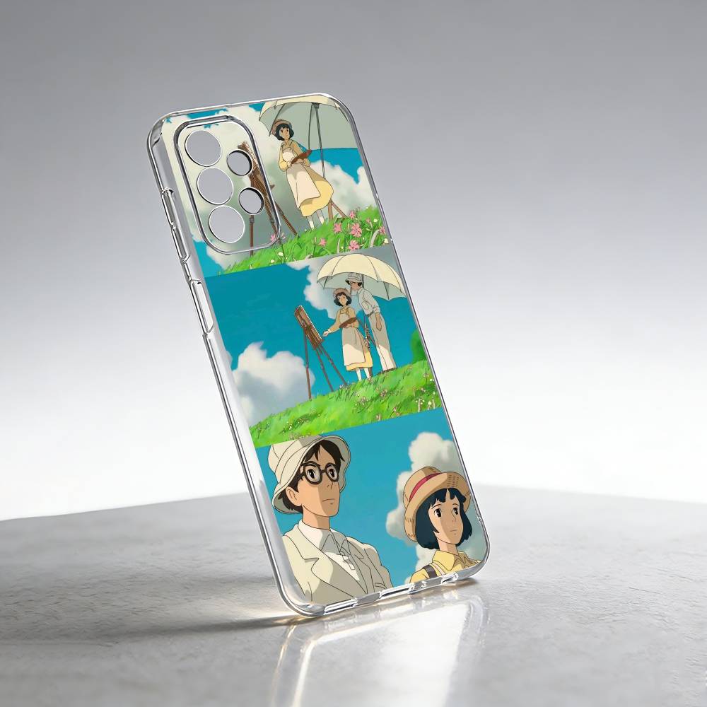Чехол для телефона Amine The Wind Rises для Samsung S25, S24, S21, S22, S23, S30, Ultra, S20, Plus, Fe Прозрачный чехол