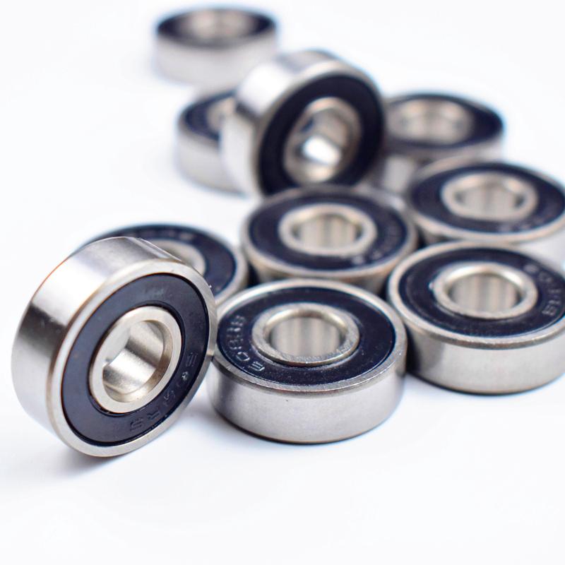 Подшипник 608RS 10 шт. 8*22*7(мм) хромированная сталь, резина, герметичный