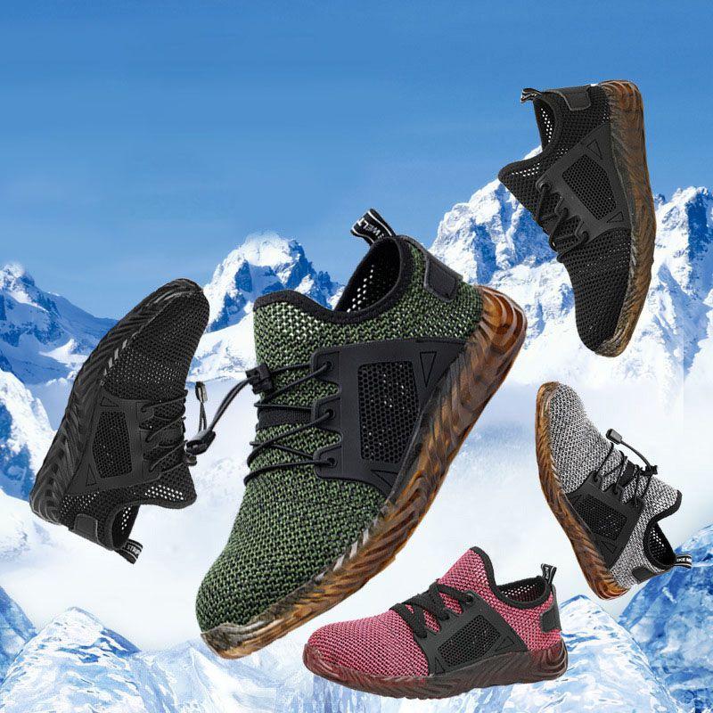Comfortable Men's Safety Sneakers With Bulletproof Steel Toe For Industrial Work