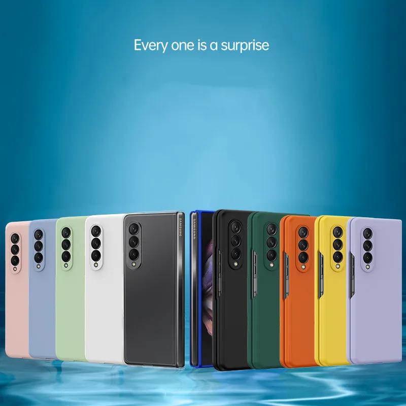 Простой защитный чехол-кейс из ПК для Samsung Galaxy Z Fold7 Fold4 fold6 Fold 7 6 4 5 5G fold5 Fold3 fold2 Fold 3 2 Сумка для телефона Coque