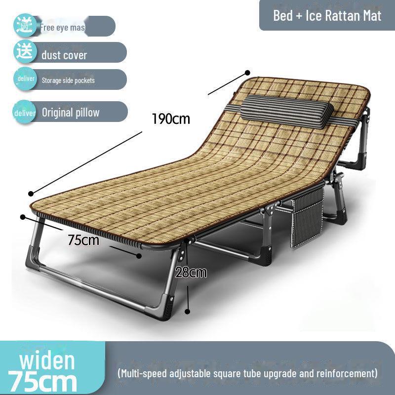 Портативная складная кровать-реклайнер для офиса, дома или пляжа — идеально подходит для сна и перерывов