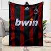 Ac Milan Blanket Soft Warm Cozy Suitable For Livingroom Bedding Office Four Seasons Universal Playful Design Gift For Travel Home Birthdays