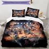 3pcs Duvet Cover Set (1*Duvet Cover + 2*Pillowcase, Without Core), Bride of Chucky Print Soft All‑Season Bedding Set, Home Bedroom Decor Gift