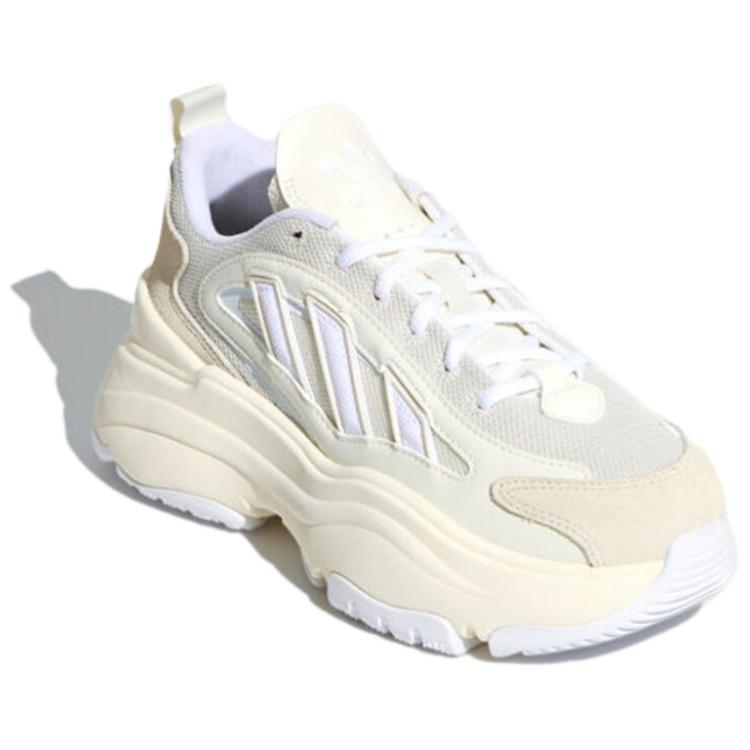 adidas Оригинальные OZGAIA Низкие массивные кроссовки Женские Бежевые KJ7307