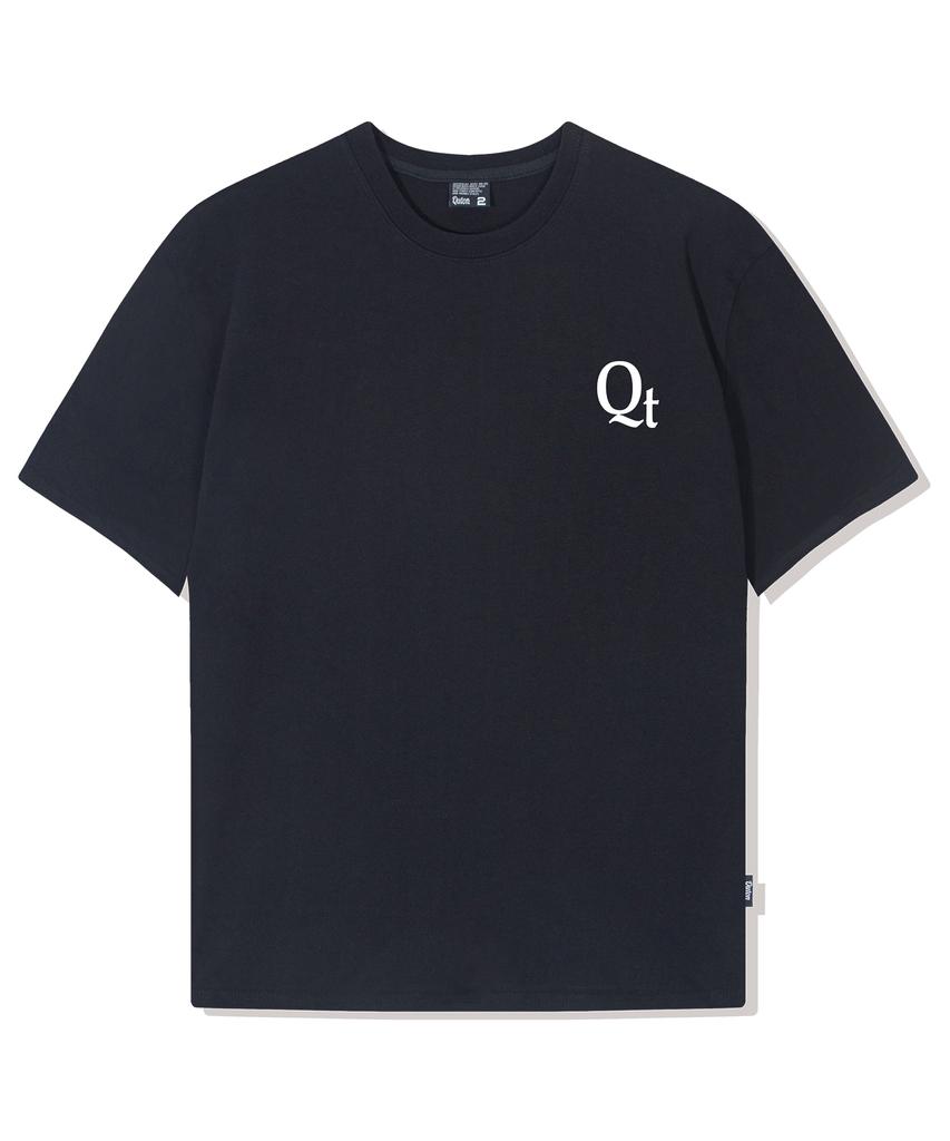 QUTON Small Qt Oversized Heavy Short Sleeve T-Shirt_Black