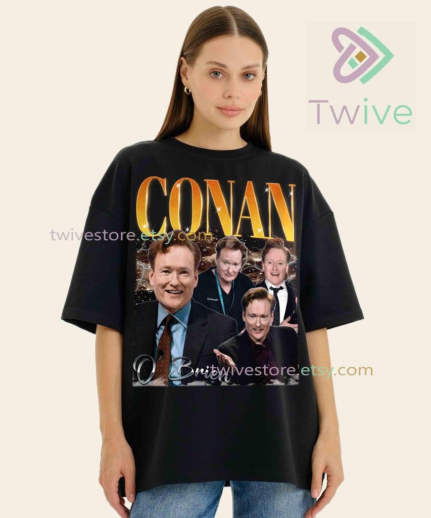 Conan OBrien Vintage Unisex Tee, Vintage Conan OBrien TShirt Gift For Him and Her, Best Conan OBrien Fan Retro Comfort Colors T Shirt