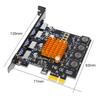 4-портовая карта PCI Express USB 3.0 Адаптер карты расширения PCI-E USB 3.0 PCIE USB 3.