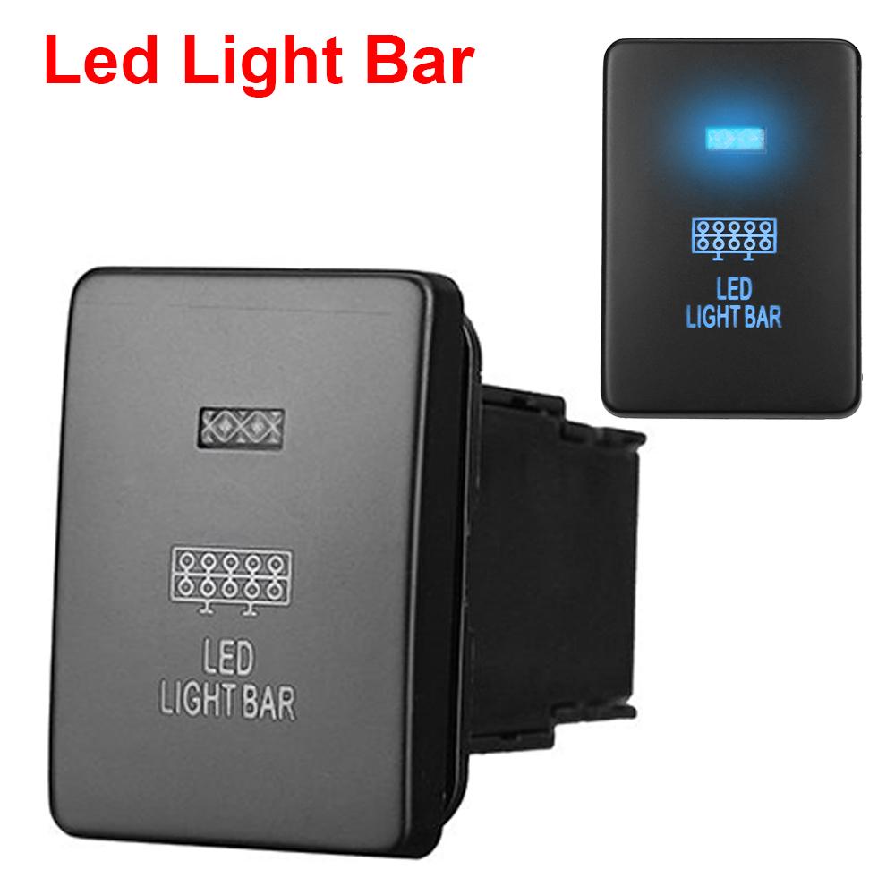 12 В автомобильный свет кнопка точечный противотуманный фара задний светодиодный световой бар переключатель для Mitsubishi Mirage LA Outlander ZK Triton MQ MR