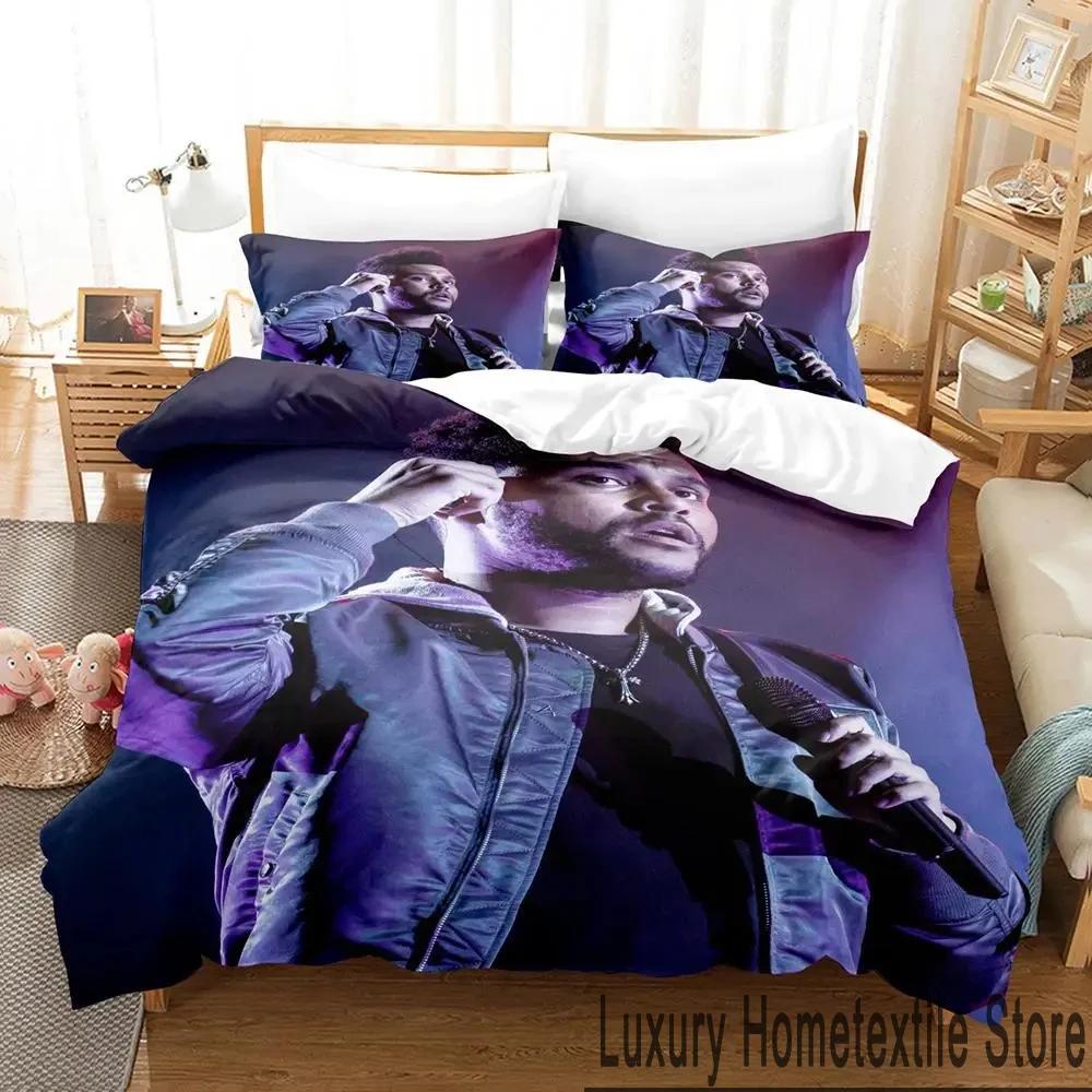 3D Print The Weeknd Bedding Set Boys Girls Twin Queen King Size Duvet Cover Pillowcase Bed boys Adult Home Textileextile