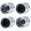 TRZX 1/14 Tamiya Tractor Trailer RC Car Aluminum Rear Wheel Hub Rim Upgrade Parts (4 Pieces)