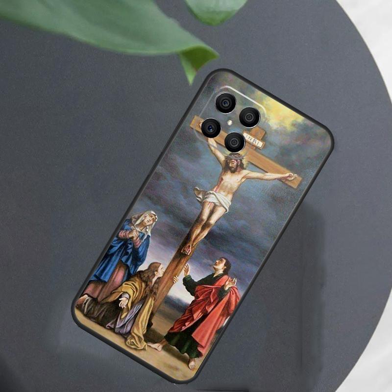 Крест Иисуса Христа Для Huawei Honor X9a X7 X8 X9 50 70 P20 P40 P30 Lite Mate 50 Pro Nova 5T P Smart 2021 Чехол