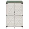 Garden Shed White 106 x 56 x 176.5 cm Solid Spruce Wood