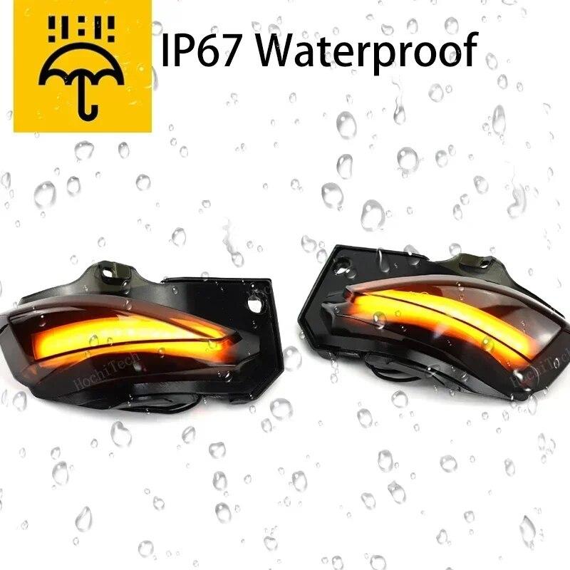 Дымчатый светодиодный динамический указатель поворота, проблесковый маячок для бокового зеркала для Toyota Corolla Sport E210 Sienta XP170 Yaris XP210