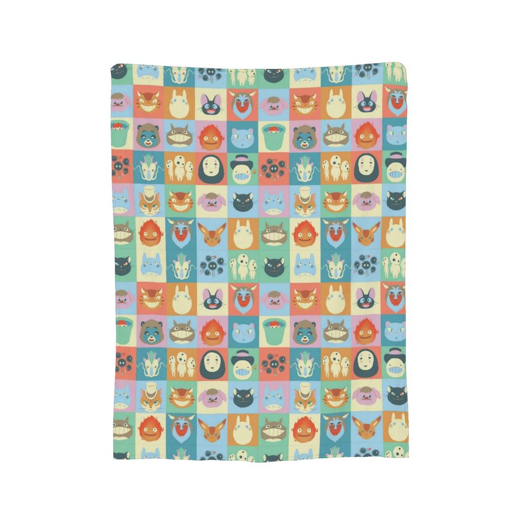 Anime Tonari No Totoro blanket Cover Fleece T-Totoros Cute Warm Throw blanket for Home Couch Bedroom Quilt