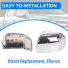 For 2015- Ford F150 Top Chrome Pair Replacement Mirror Covers Caps F-150