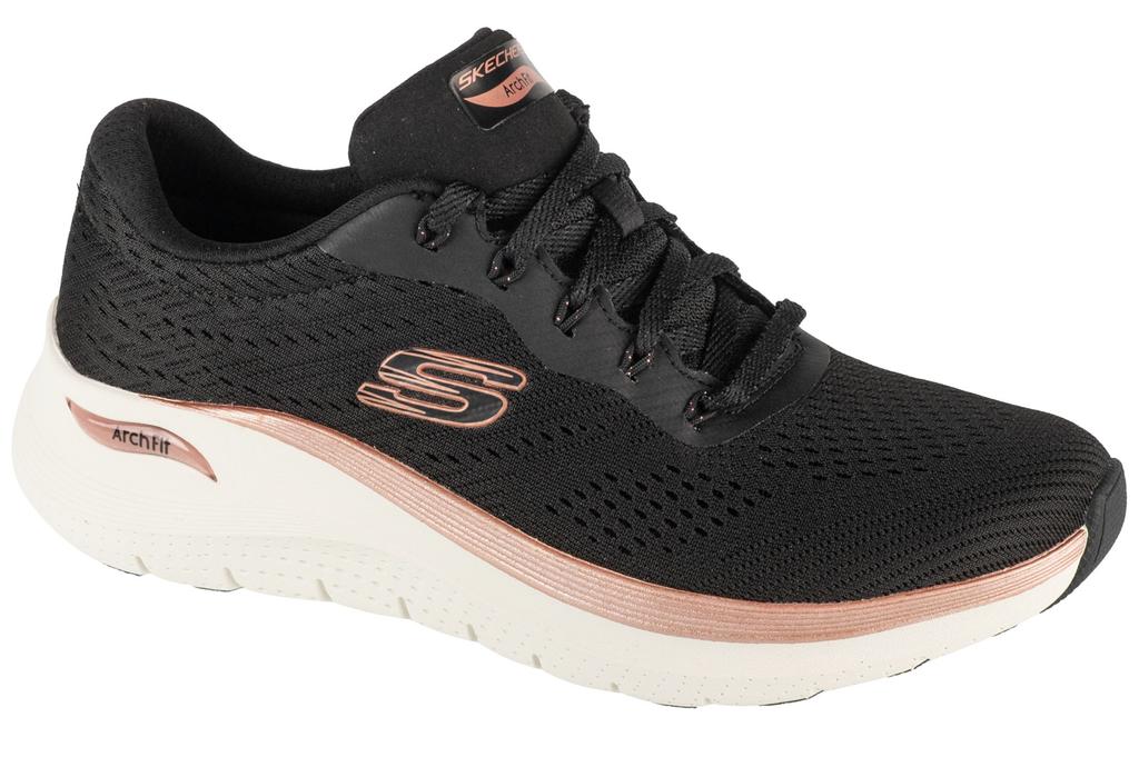 Skechers Arch Fit 2.0 - Glow The Distance, Womens Black Sports Shoes
