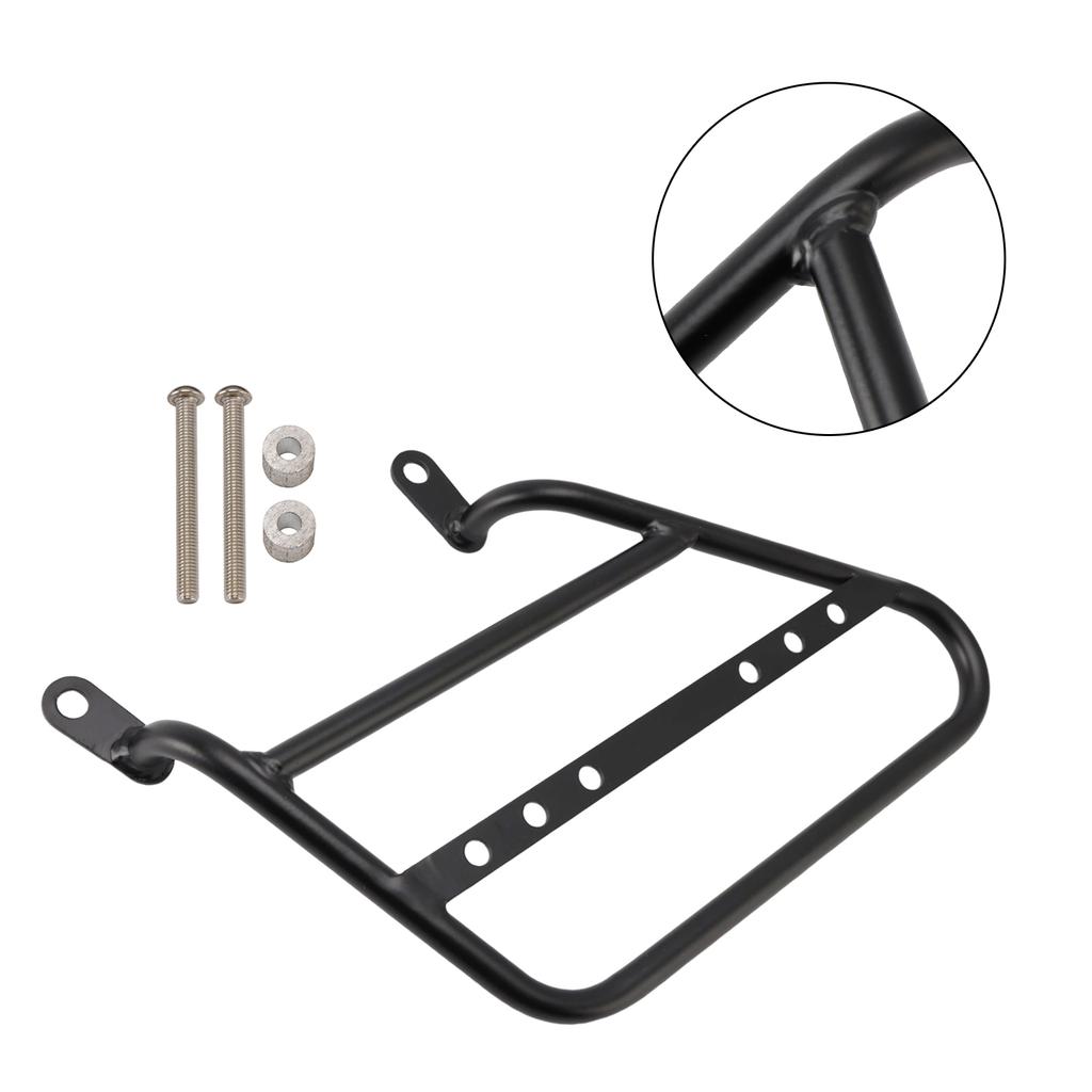 Luggage Rack Side Saddle Bag Mount Bracket Black For R.E. Meteor 350 21-24