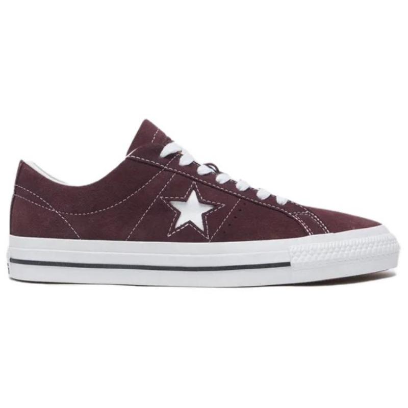 Converse One Star Pro Unisex Low Skate Shoes Lightweight Anti-slip Brown White A08480C