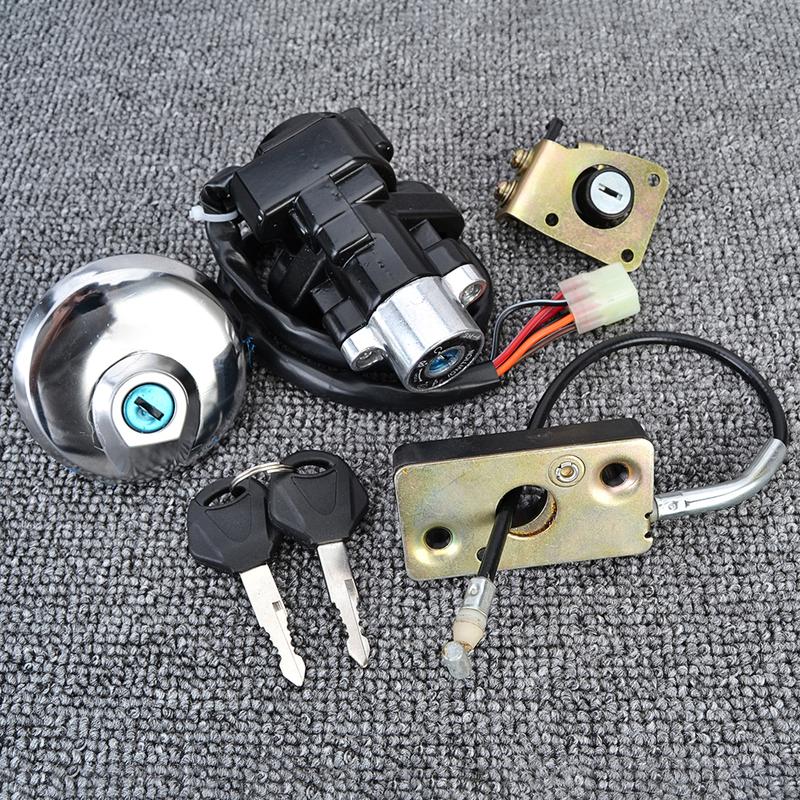 GZ 125 250 Motorcycle Ignition Switch Lock Gas Fuel Petrol Tank Cap Cover Set For Suzuki GZ125 1998-2003 GZ250 1999-2011