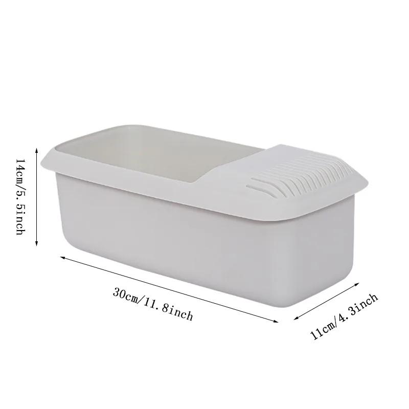 WIKHOSTAR Microwave Noodles Pasta Cooker with Strainer Eco-Friendly Plastic Spaghetti Vegetable Steamer Dishwasher Kitchen Accessories