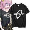 Kessoku Band Logo Print T-shirt Anime Bocchi The Rock Unisex/ Women O Neck Casual Tops Summer Y2k T Shirts Oversized Unisex Clothes